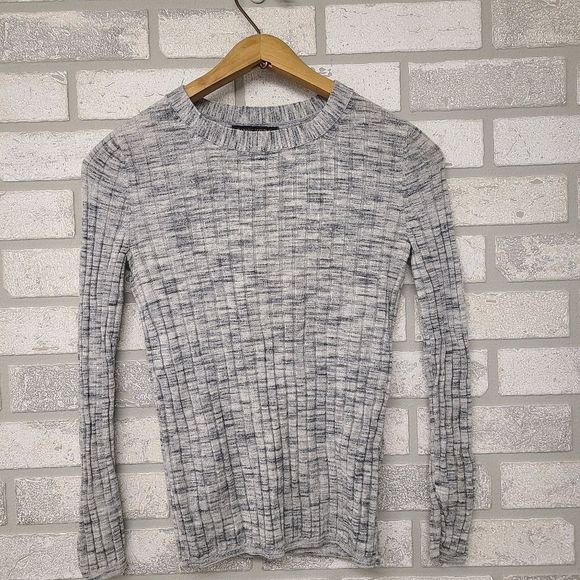 Banana Republic Gray Long Sleeve Wool Top XS - Picture 1 of 6